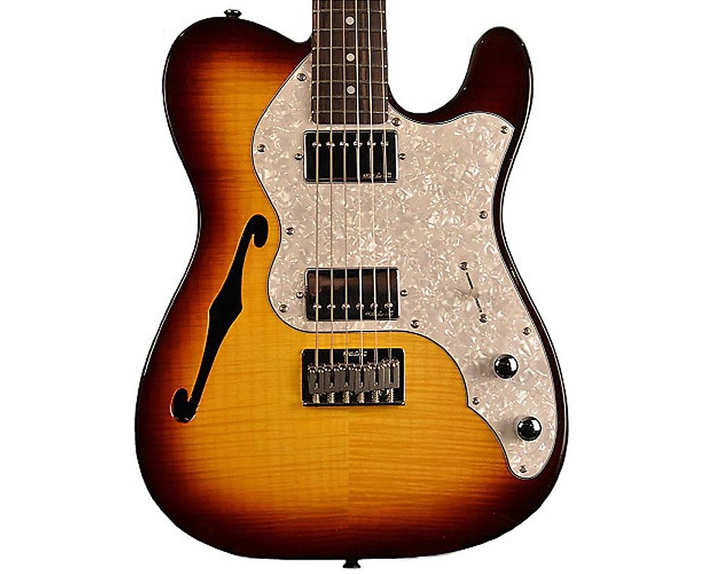 GUITARRA TELECASTER VINTAGE THINLINE HOLLOW HUMBUCKER - Musical