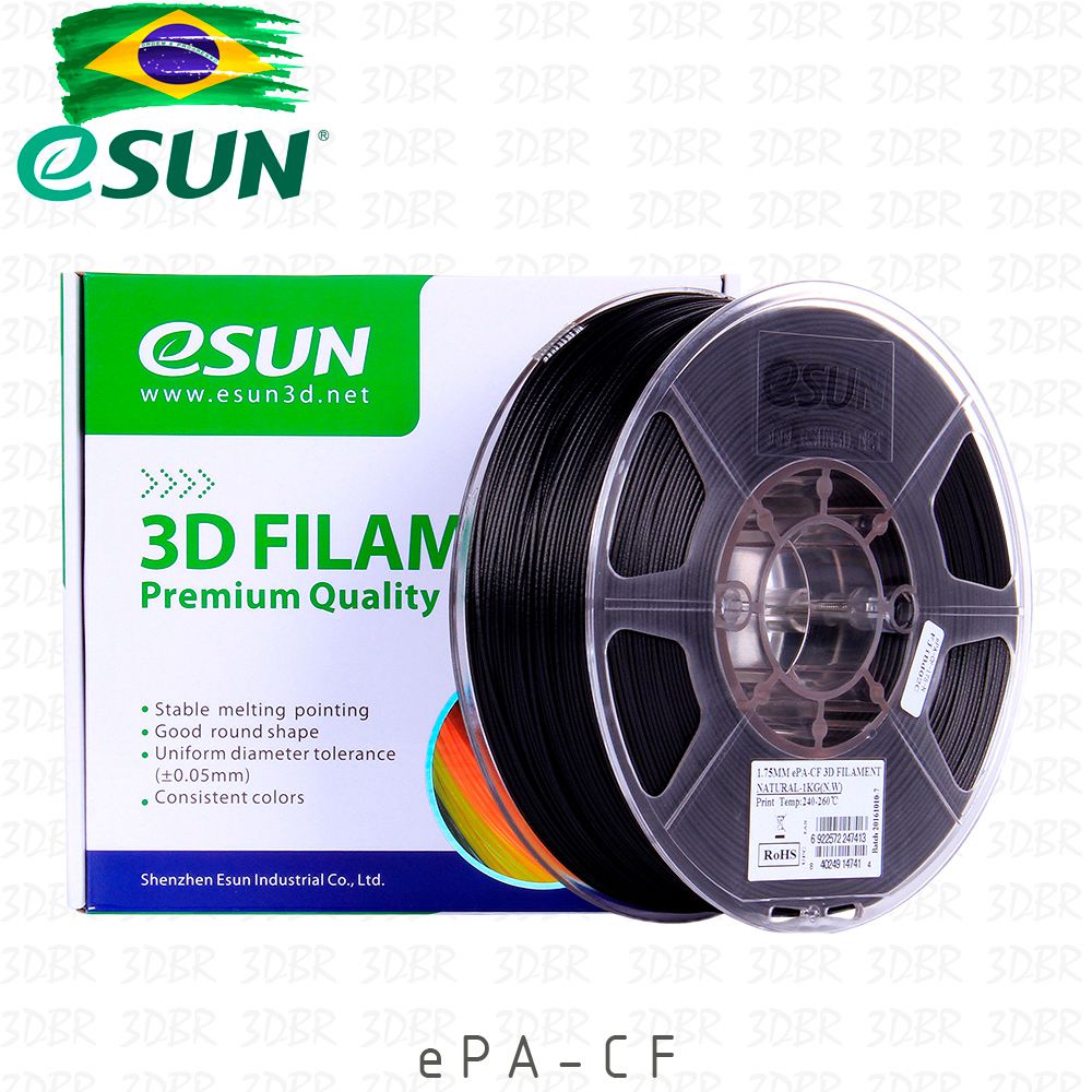Filamento eSun ePA-CF - Nylon com Fibra de Carbono - 3DBR, as melhores  marcas e preços para você comprar a sua impressora 3D