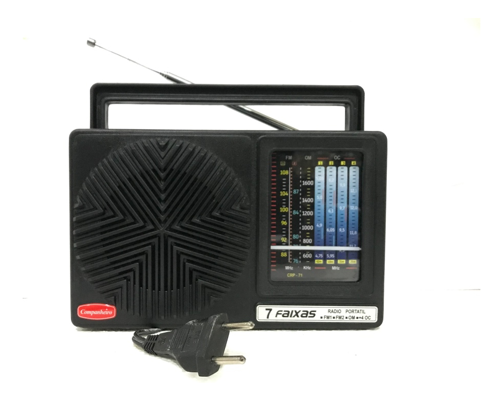 Ruby・Radio-Active radio portatil a pilha e luz, radio companheiro, radio 7 faixas