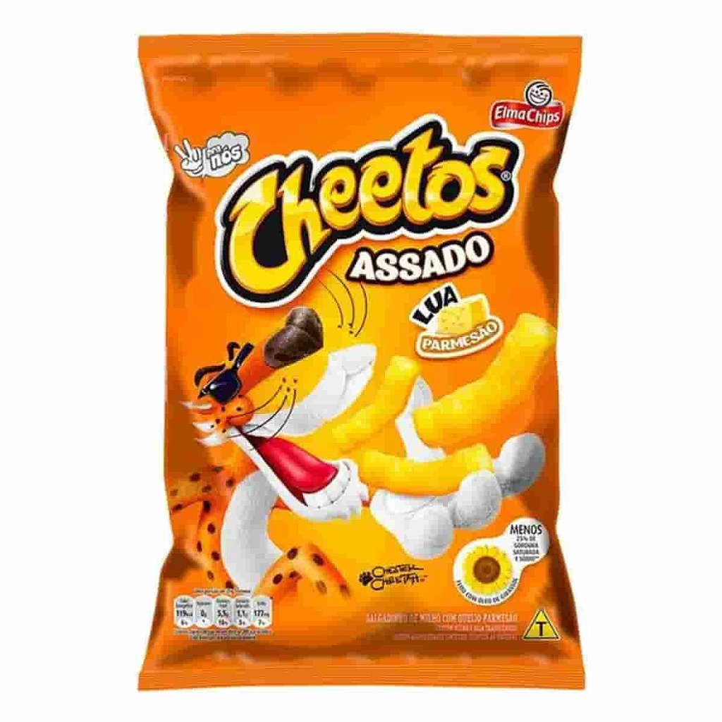 Salgadinho Onda Requeijão Elma Chips Cheetos Pacote 140g kit 2