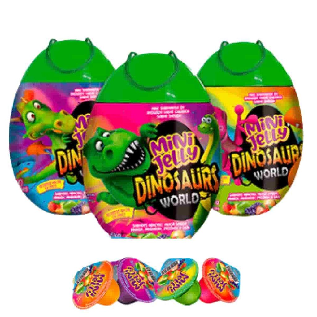 Mini Jelly Dinosaurs World com 100 unidades Danilla Foods | Compre