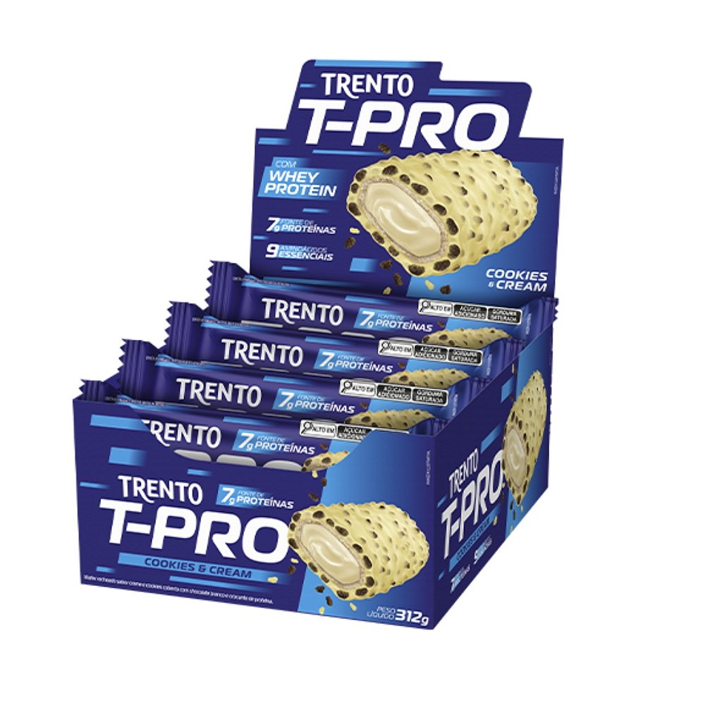 Compre aqui a caixa de Chocolate Trento T-pro 7g Whey Protein