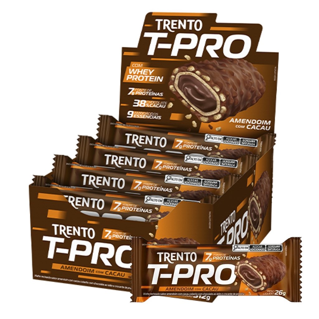 Compre aqui a caixa de Chocolate Trento T-pro 7g Whey Protein
