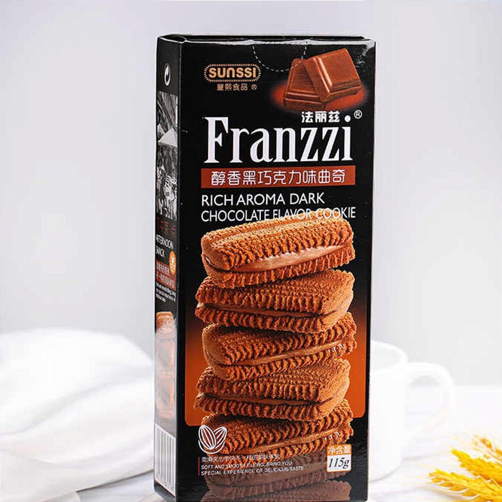 Bolachas Snack Franzzi Cookies 115g - Mercadoce - Doces