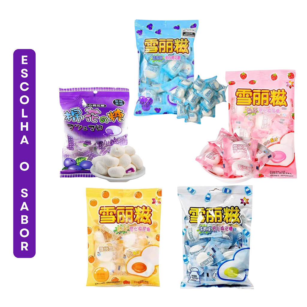 その他 Marshmallow Marshmallow Taiwanês Recheado 100g - Mercadoce - Doces