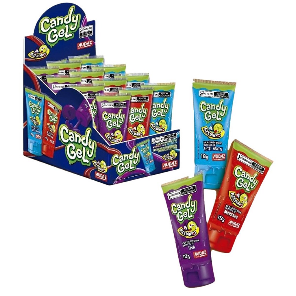 Caixa Candy Gel Azedinho 15 Unidades de 113g – Audaz Foods