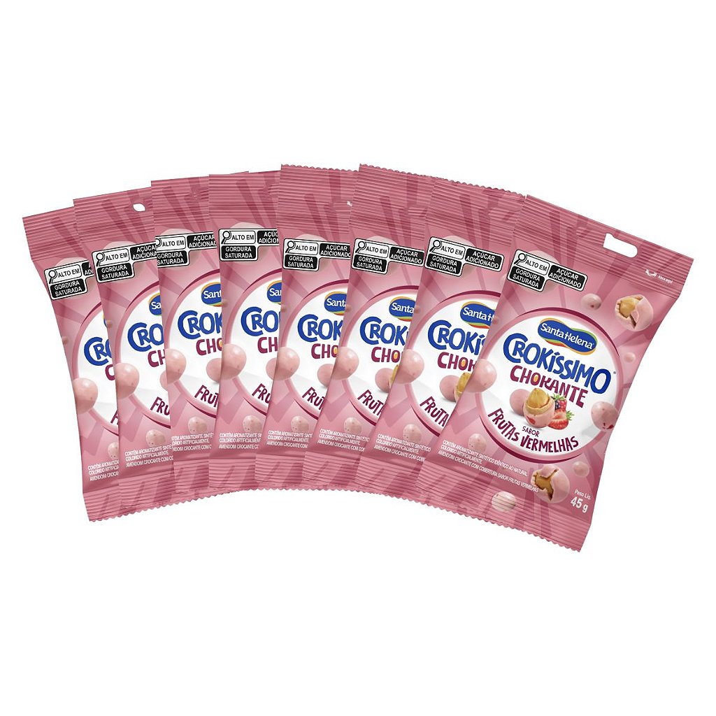 Crokíssimo Chokante Frutas Vermelhas 8un de 45g – Santa Helena
