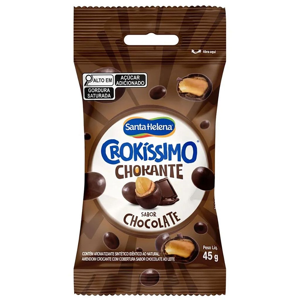 Crokíssimo Chokante Chocolate 8un de 45g – Santa Helena