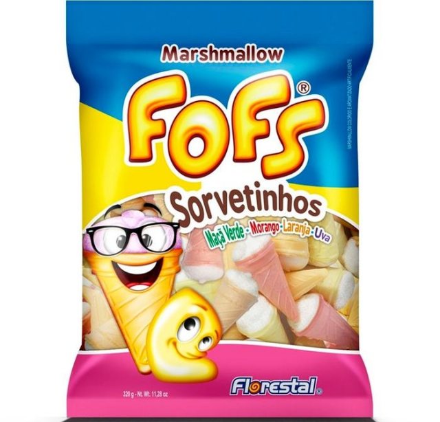 Marshmallow Fofs Sorvetinho 320G - Florestal - Mercadoce - Doces