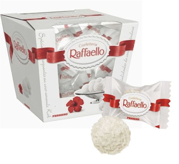 Bombom Raffaello Caixa com 15 unidades Ferrero | Mercadoce - Mercadoce -  Doces, Confeitaria e Embalagem