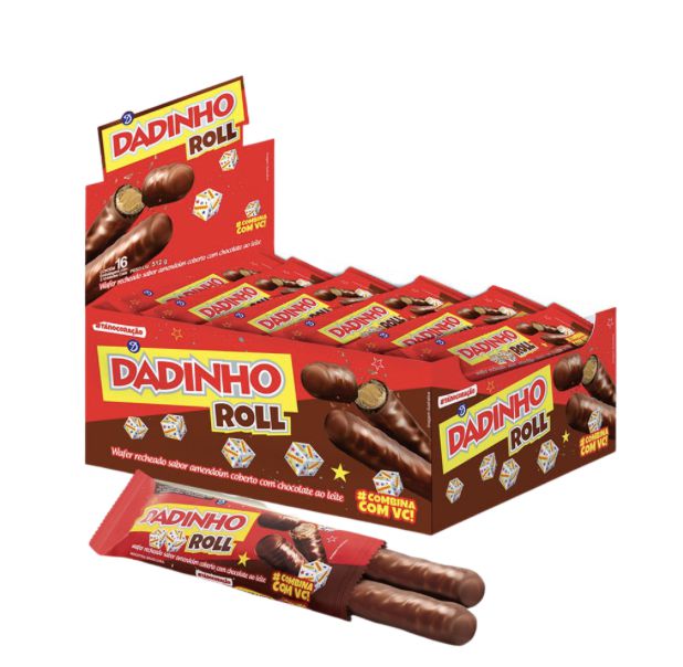 Bombom Dadinho Wafer Roll 32g - Supermercado, Mercearia Doce- na