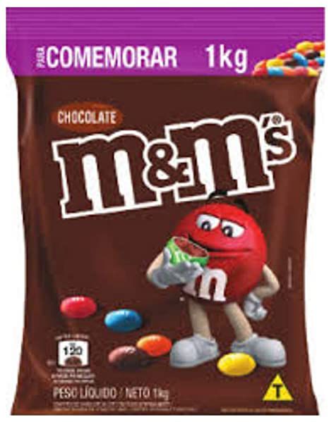Chocolate M&M 1 quilo Super Saboroso  Mercadoce - Mercadoce - Doces,  Confeitaria e Embalagem