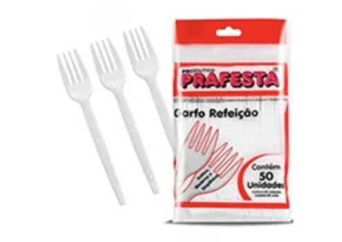 Kit Garfo/faca Master Branco Pacote Com 25 Un - Prafesta - Atacado