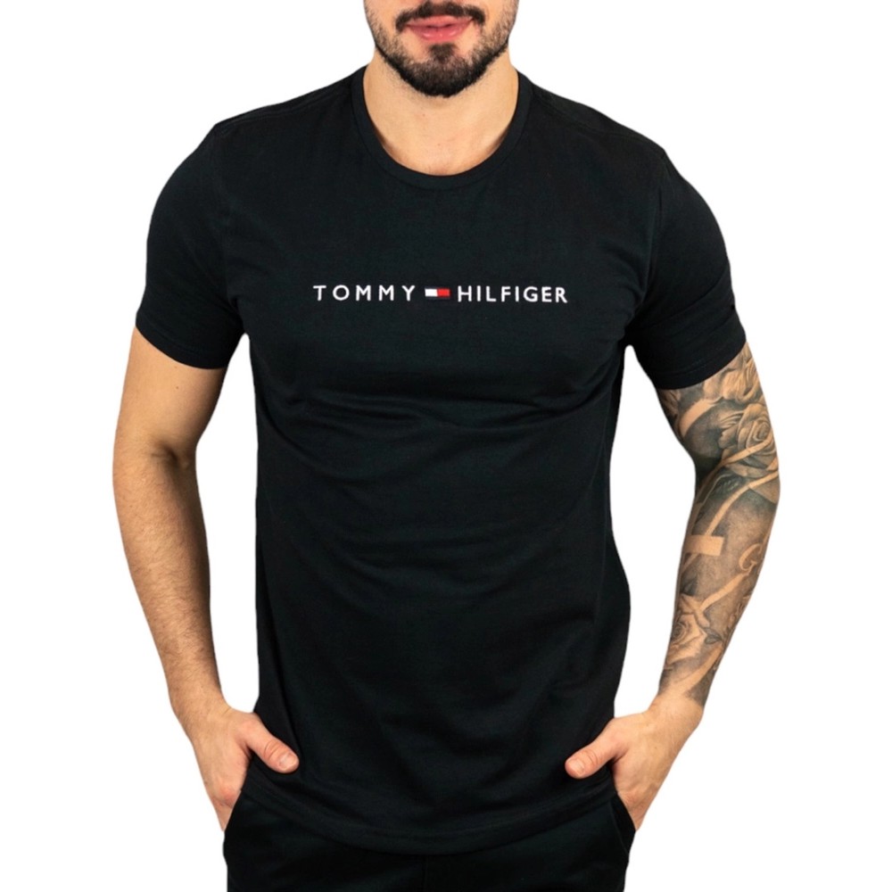 Camiseta Tommy Hilfiger Masculina Preta - Beckside - backsidepoa