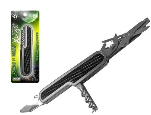 CANIVETE PESCA SUÍCO INOX XV3058 MULTIFUNCIONAL 11 FUNCÕES - Shop