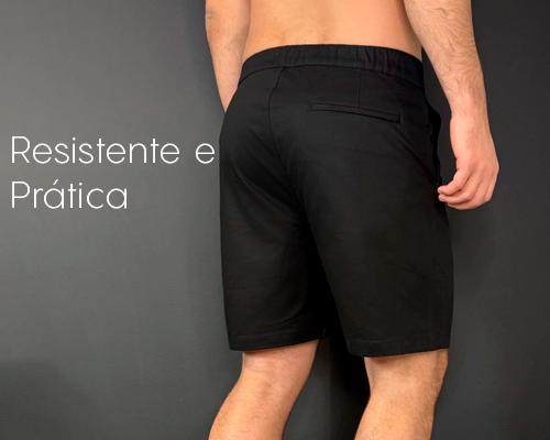 Detalhes da Bermuda Sarja Premium Vidic