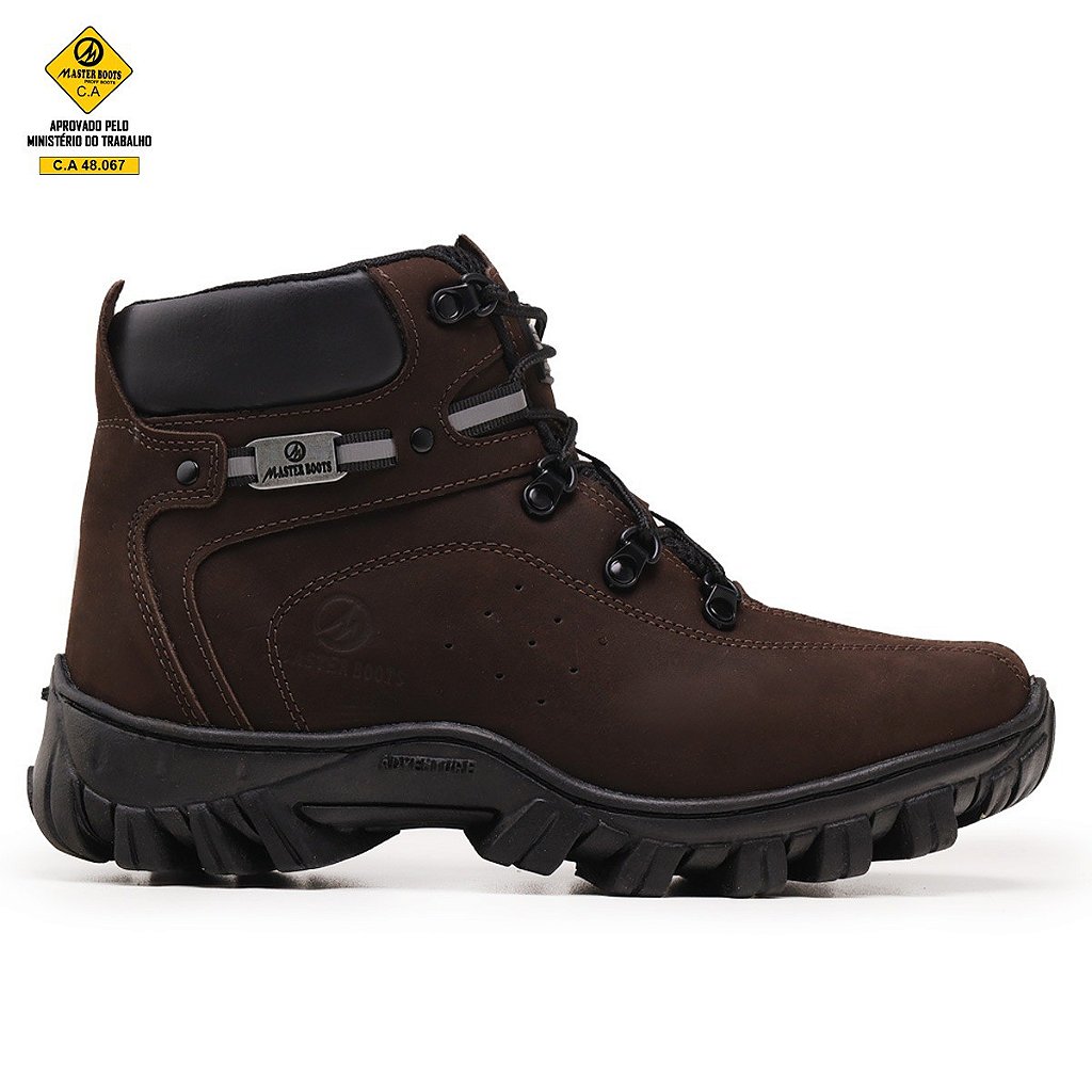 Bota Masculina 2113 Café C.A 48.067 em Couro Legítimo - Zarb Calçados