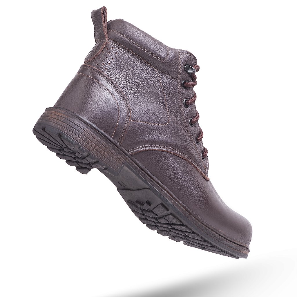 Bota Masculina 2113 Café C.A 48.067 em Couro Legítimo - Zarb Calçados