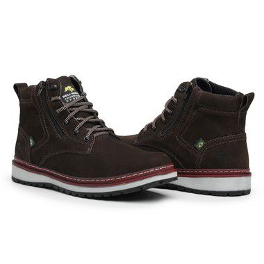 Bota Masculina 2113 Café C.A 48.067 em Couro Legítimo - Zarb Calçados