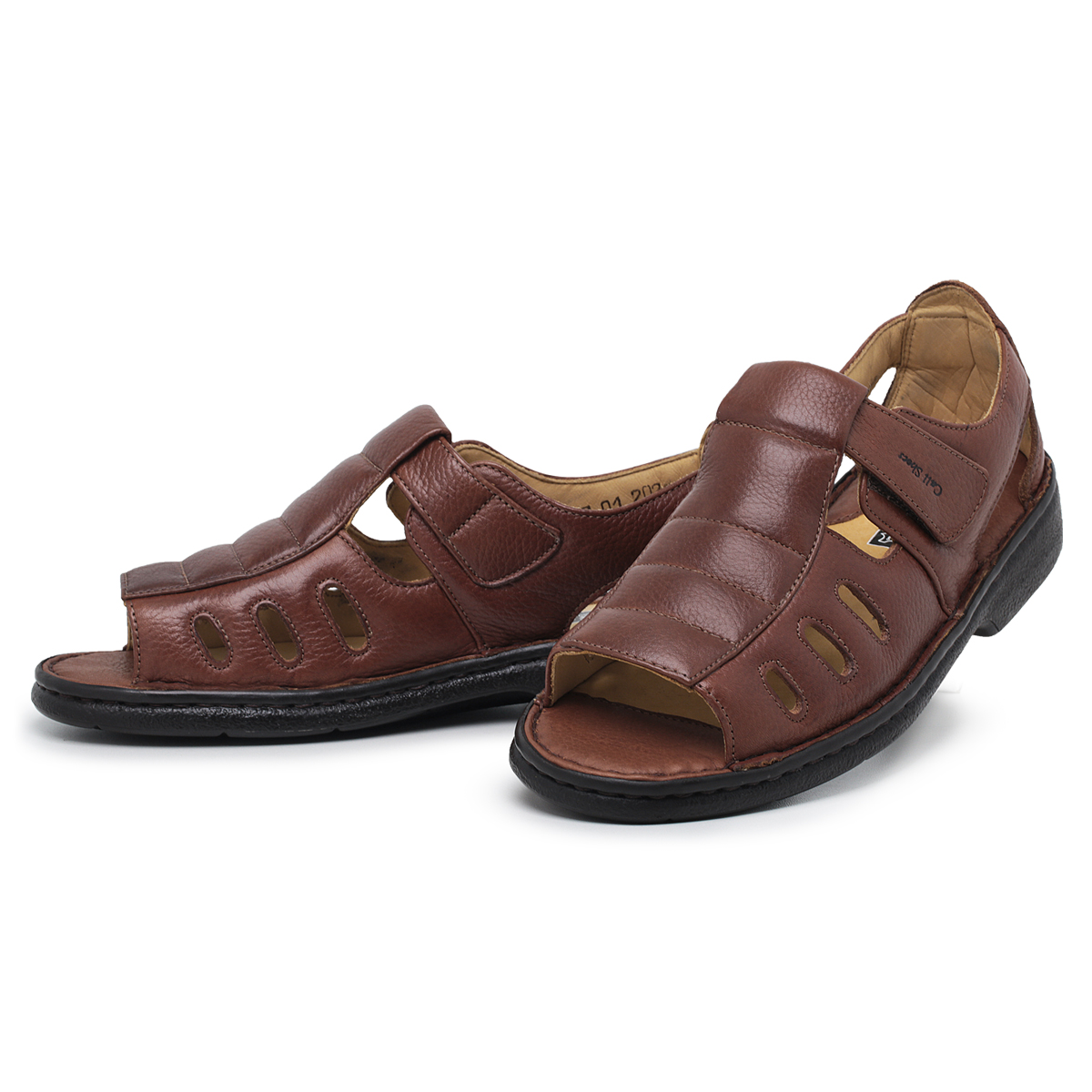 Sandália masculina em couro legítimo havana Clearance