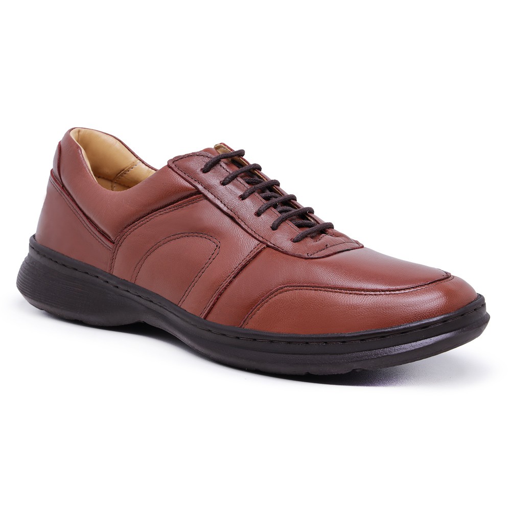 Sapato Masculino de Couro Legítimo Classic - 6022 Havana - Comfort