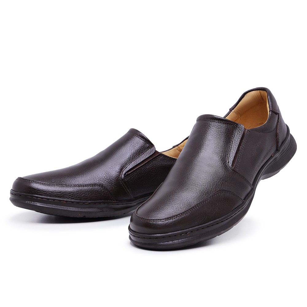 Sapato Masculino de Couro Legítimo Classic - 6023 Brown - Comfort