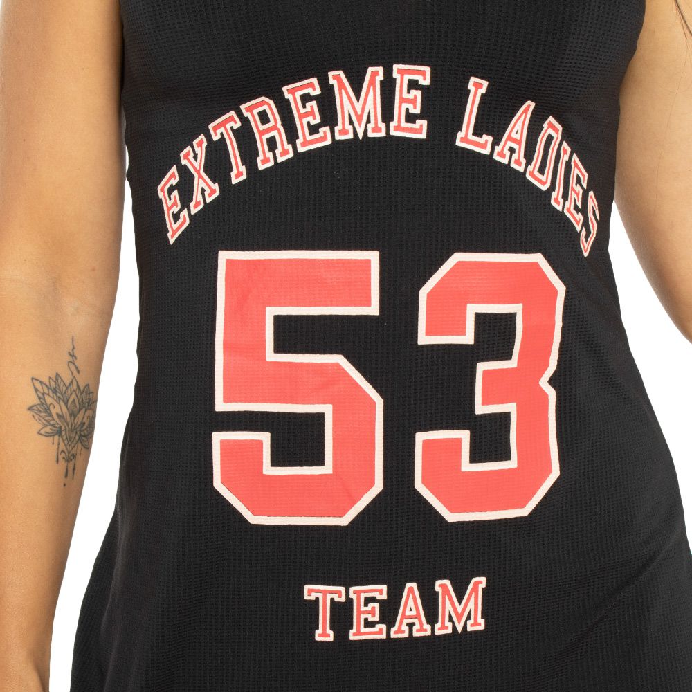 Vestido Basket Team Black / Regata Basquete Preta - Extreme Ladies
