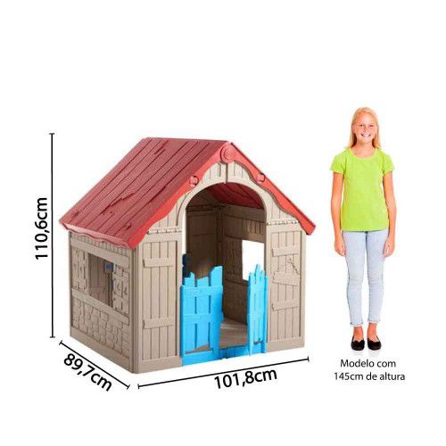 Cubby House Keter Wonderfold Playhouse Casinha Dobr Vel Wonderfold