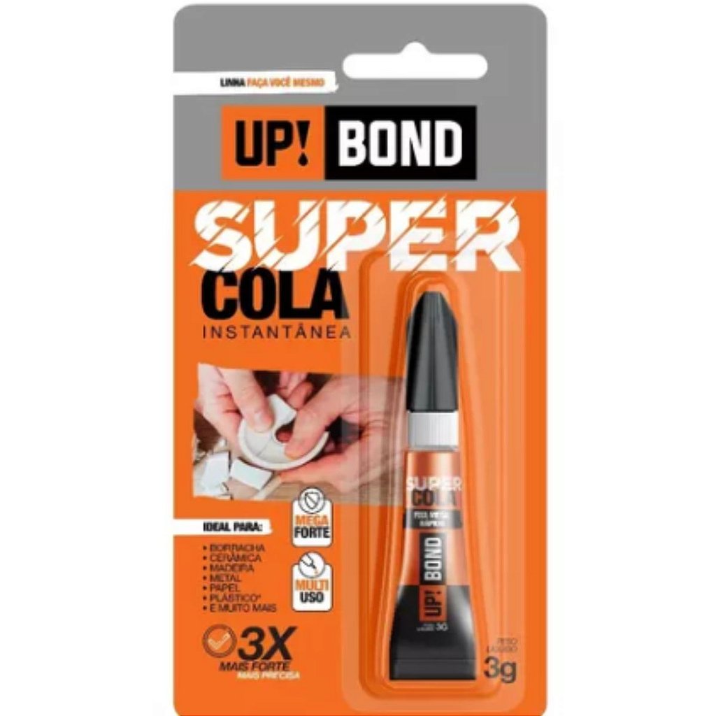 UP BOND - SUPER COLA INSTANTÂNEA 3g - Novo Rumo Parafusos