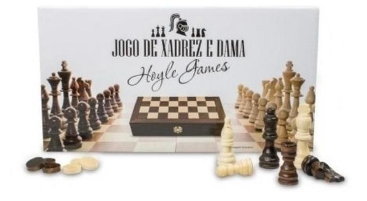 Damas Tabuleiro, Conjunto tabuleiro durável com xadrez, dominó, picareta,  damas - Jogos estratégia brinquedos educativos para crianças e adultos  Hoghaki