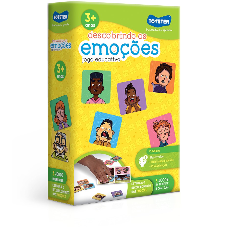 Jogo Expressando Emoções Brinquedo Educativo - Brincadeira de Crian