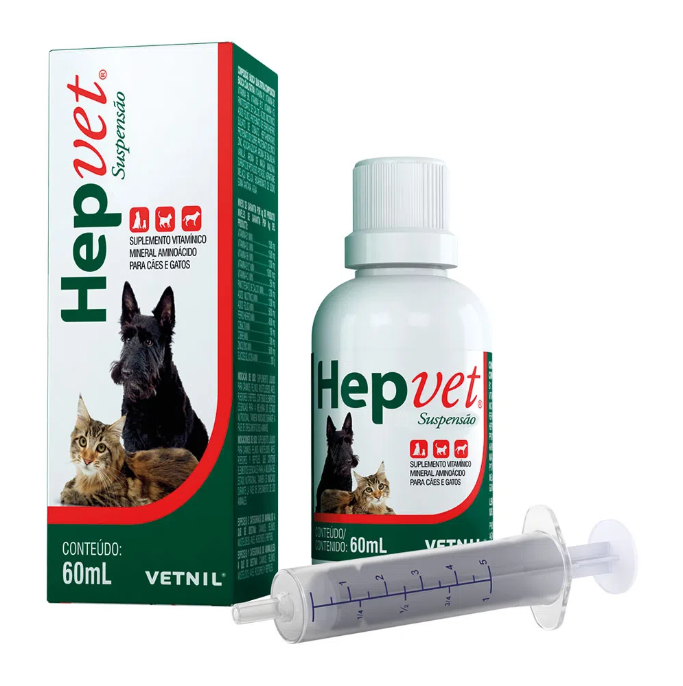 Hepvet Suspensão 60 ml - Vetnil - Mercado AgroPet