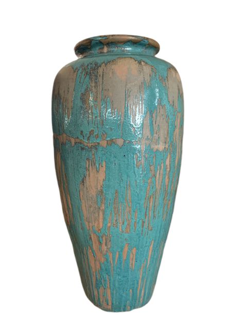 Vaso de Cerâmica Vietnamita Azul Claro - Grande - Marcenaria Tiradentes -  Loja de Móveis