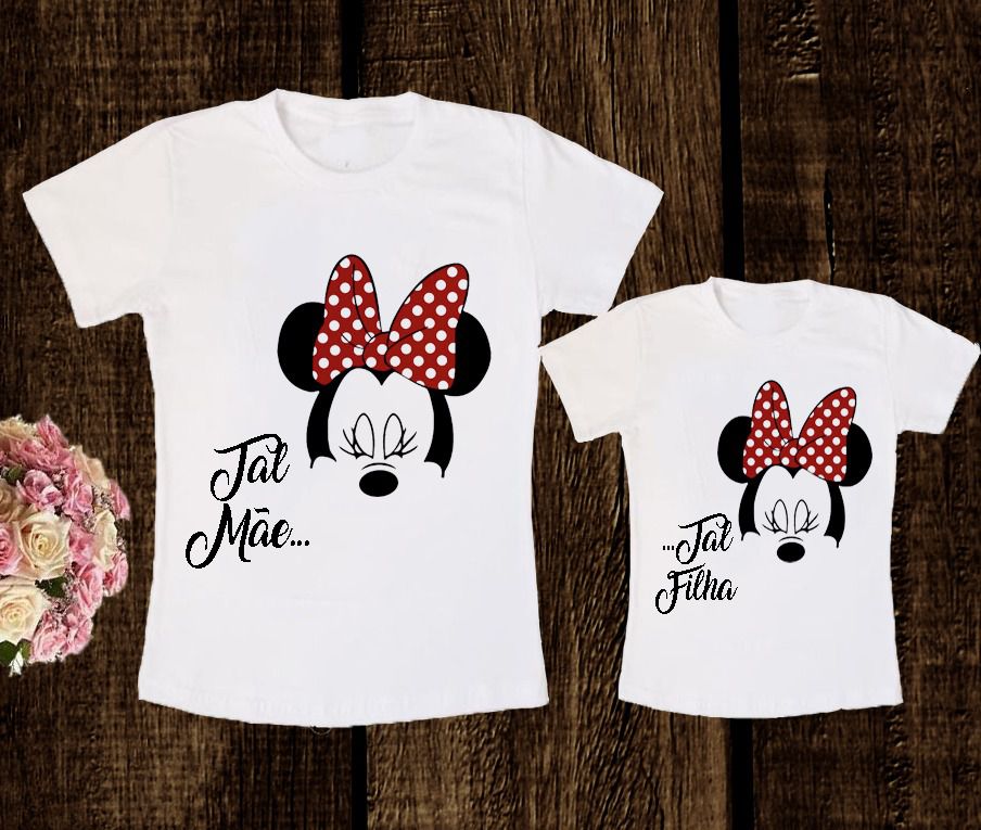 Mickey Minnie Camiseta Tal Mae Tal Filho Mickey Minnie Camisas De