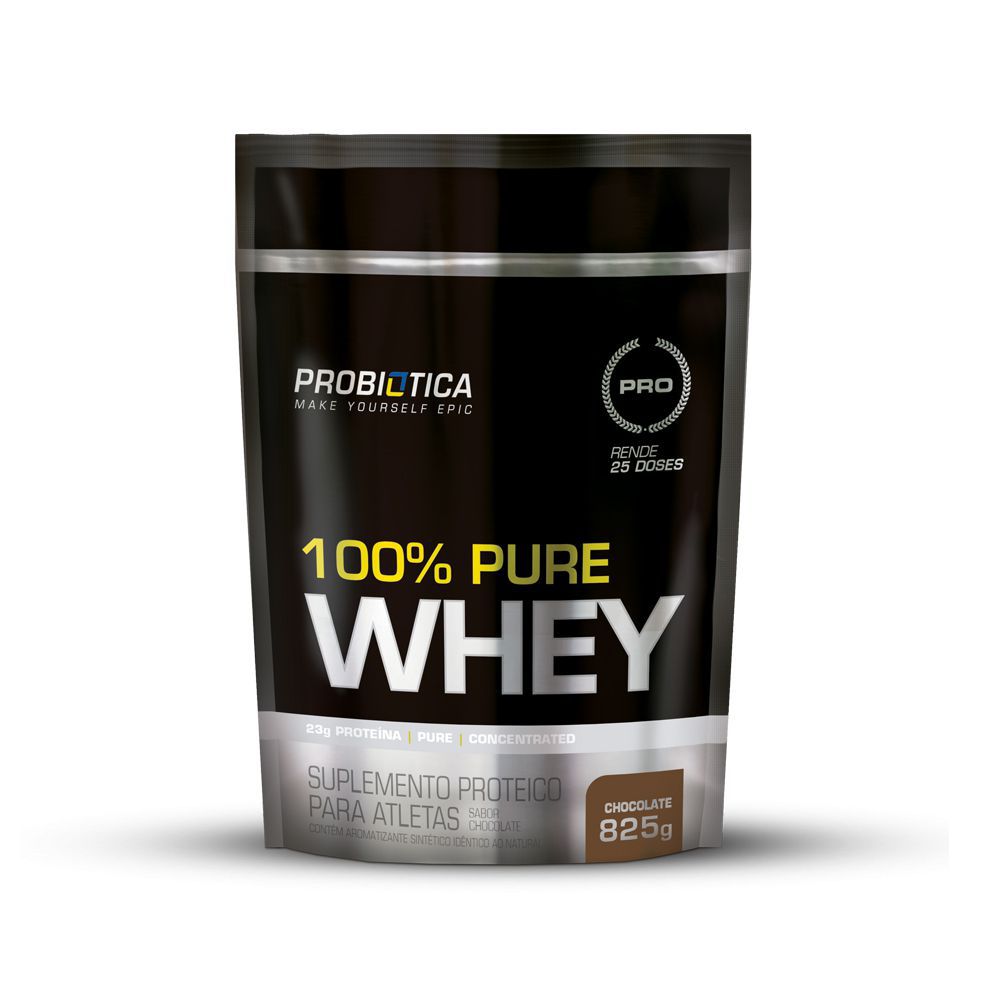 100% Pure Whey Protein 825g Probiótica - Suplementos Alimentares, Whey  Protein, Creatina, BCAA | Home Muscle