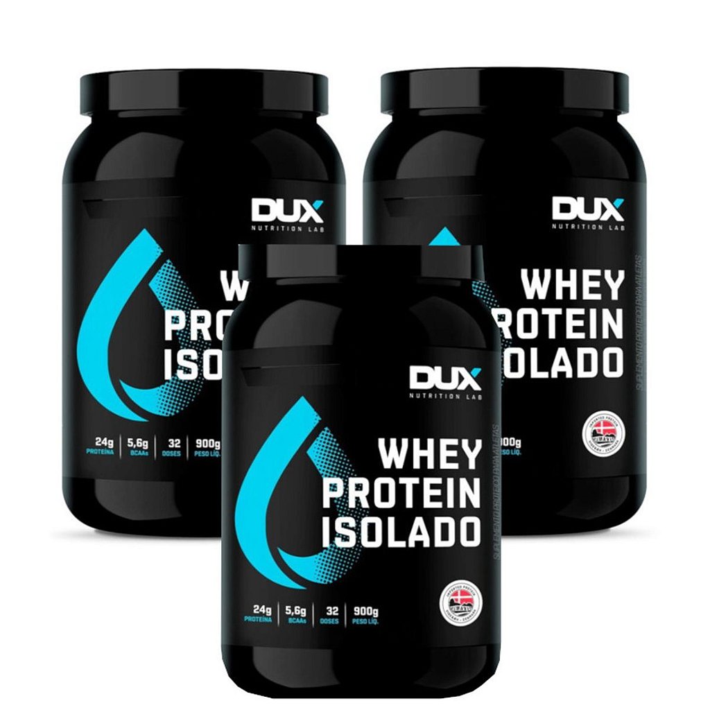 Combo 3 Whey Protein Isolado 900g - Dux Nutrition - Suplementos  Alimentares, Whey Protein, Creatina, BCAA | Home Muscle