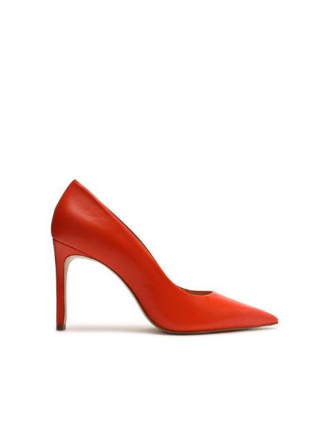 Schutz Scarpin Mariana Salto Alto Couro Laranja S2125000030060