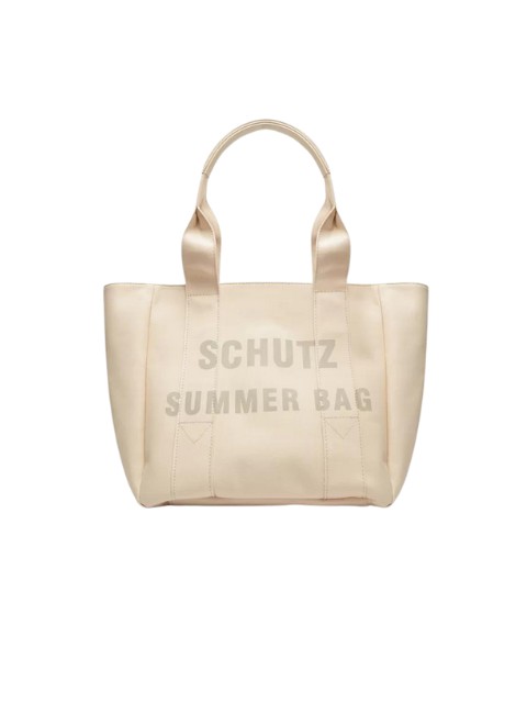 Schutz Bolsa Shopping Summer Bag Lona Bege S5001003710002 - Transwear