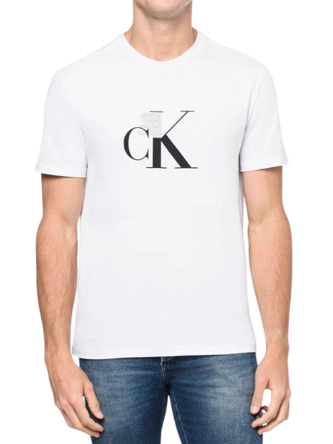Camiseta Calvin Klein Estampada Branca