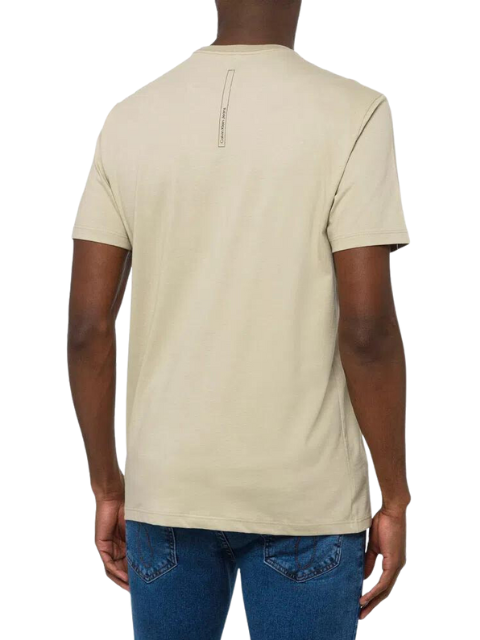 Calvin Klein Camiseta Masculina Sustainable CK Naturals Caqui