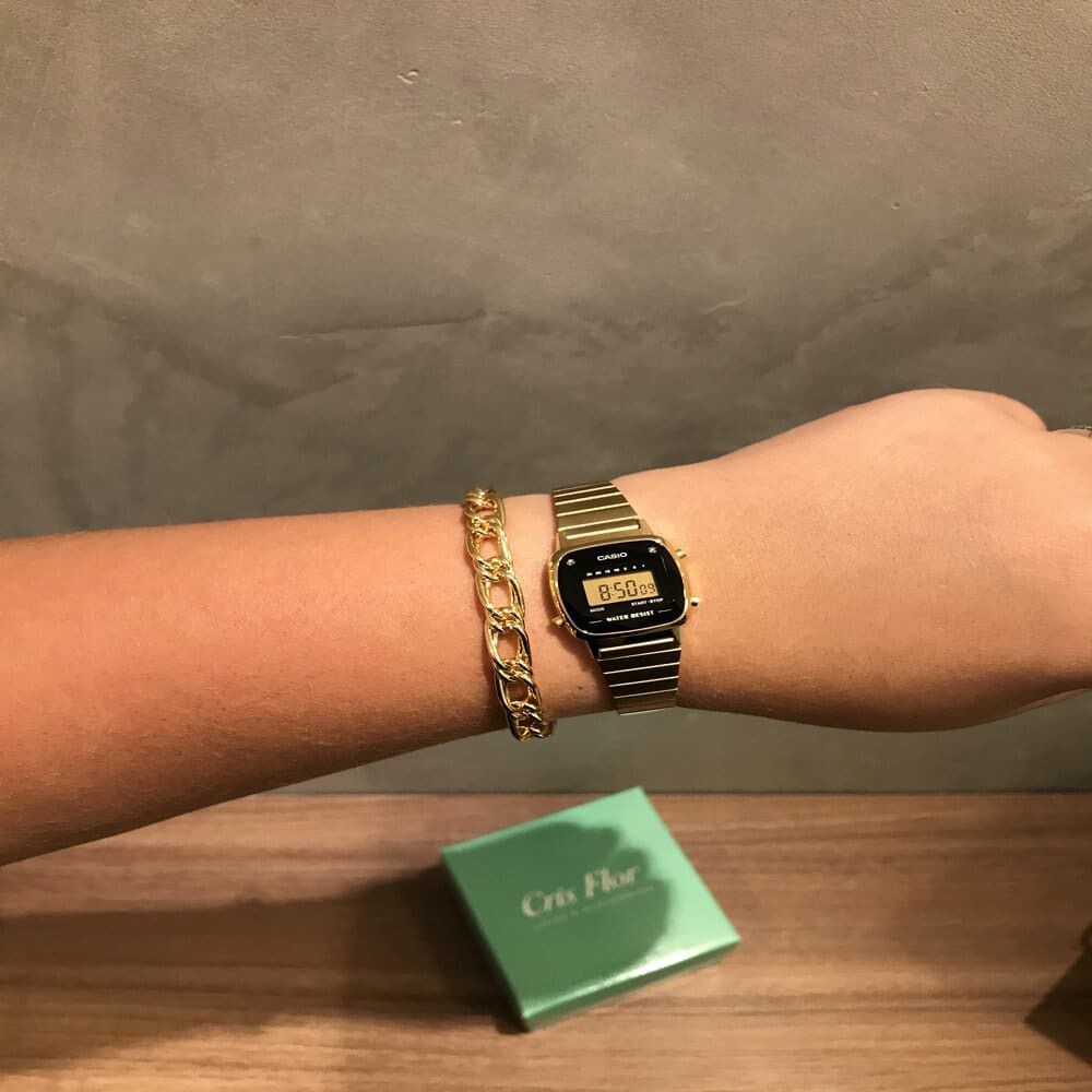 casio diamond mini dourado