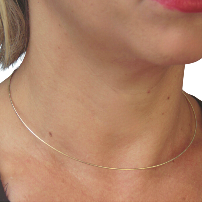 Colar Garagantilha Fina Ouro