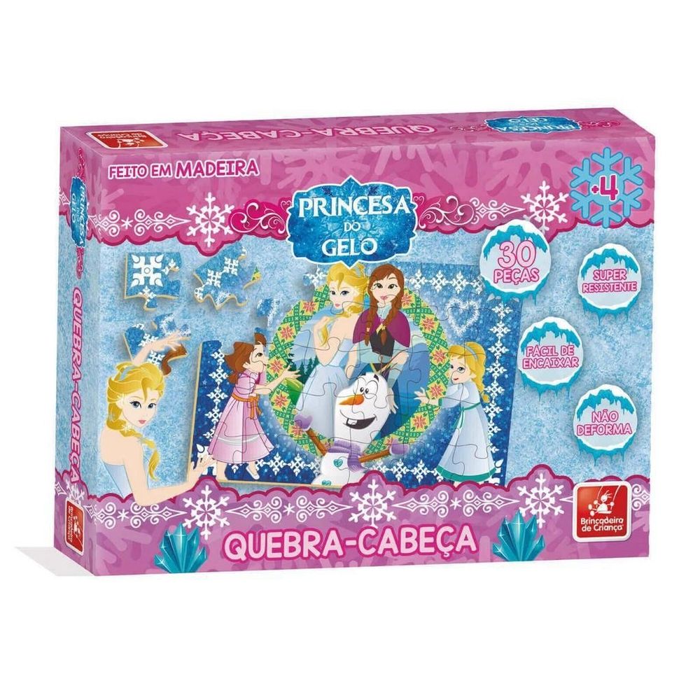 Jogo Quebra Cabeça Princess Princesas - 100 Peças - Jogo De