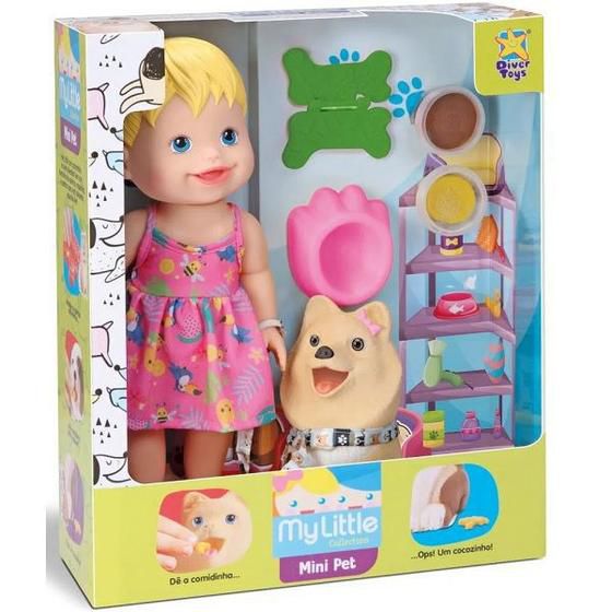 BONECA MY LITTLE COLLECTION MY PET MENINA 8101 - Karoane