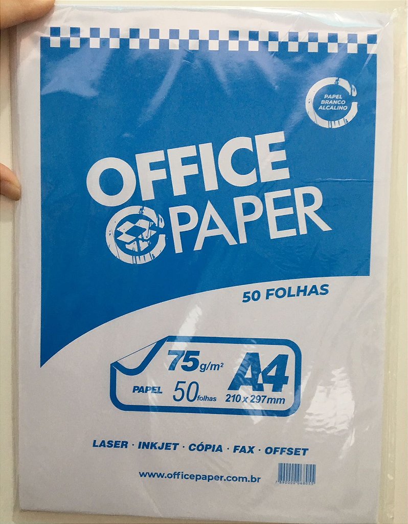FOLHA DE OFICIO OFFICE PAPER 50 UNID - Karoane