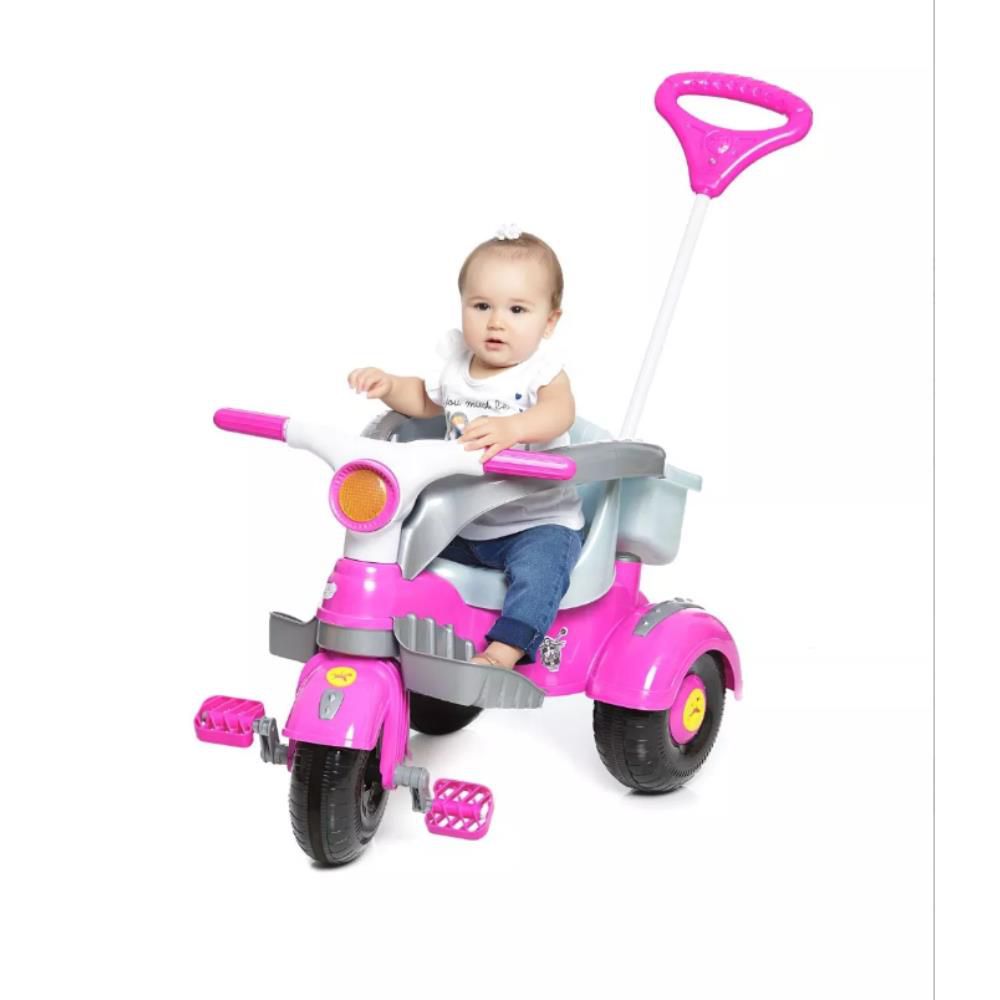 Motoca Infantil Lilás com Pedal - CALESITA-959