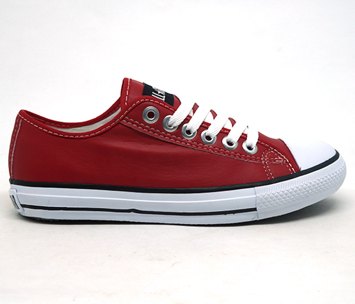 all star couro branco e vermelho