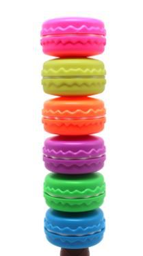 1 caixa com 6 cores Marca Texto Macarons Coloridos - Canetas Fofas Brasil  Atacado
