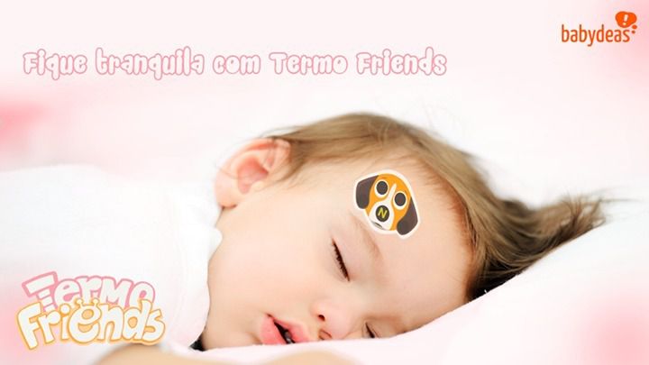 Termômetro Adesivo Termo-Friends (4 unidades) - Babydeas - Babydeas