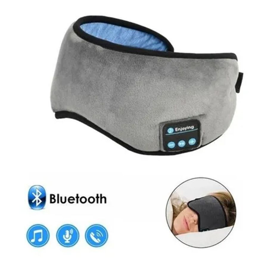 Tapa Olho Máscara De Dormir 3d Fone De Ouvido Bluetooth 5.2